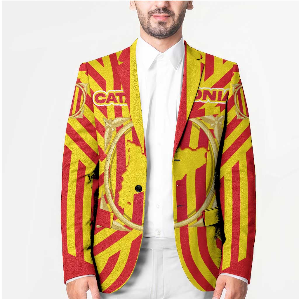 Catalonia Flag Blazer Autonomous Community of Spain - Wonder Print Shop