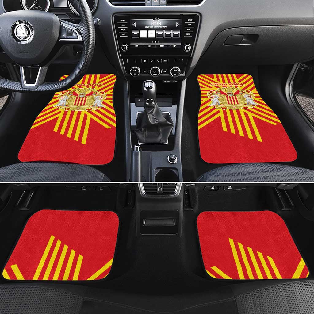 Catalonia Flag Car Mats Autonomous Community of Spain - Wonder Print Shop