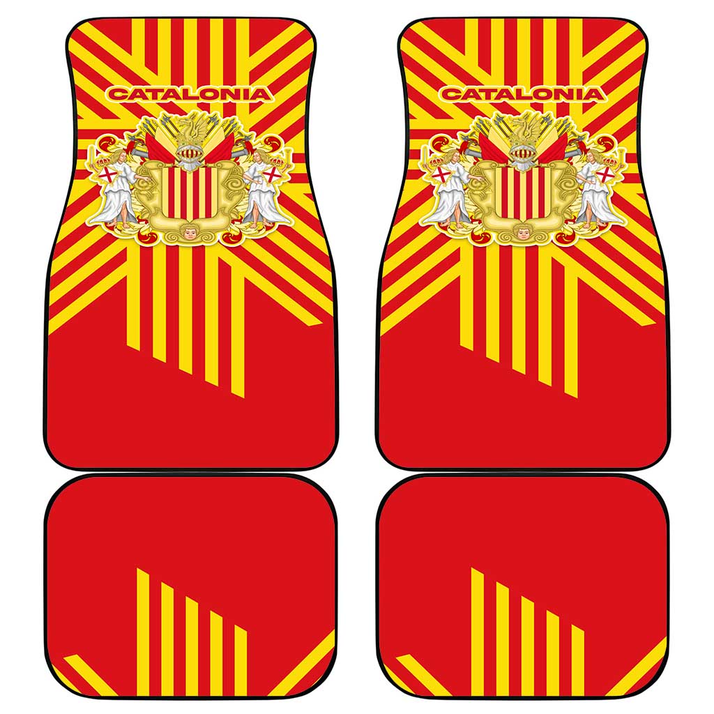 Catalonia Flag Car Mats Autonomous Community of Spain - Wonder Print Shop