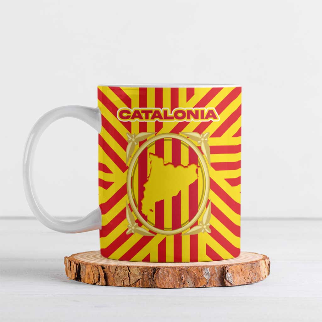 Catalonia Flag Ceramic Mug Autonomous Community of Spain - Wonder Print Shop