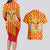Catalonia Flag Couples Matching Long Sleeve Bodycon Dress and Hawaiian Shirt Autonomous Community of Spain - Wonder Print Shop