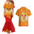 Catalonia Flag Couples Matching Mermaid Dress and Hawaiian Shirt Autonomous Community of Spain - Wonder Print Shop