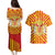 Catalonia Flag Couples Matching Puletasi and Hawaiian Shirt Autonomous Community of Spain - Wonder Print Shop