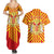 Catalonia Flag Couples Matching Summer Maxi Dress and Hawaiian Shirt Autonomous Community of Spain - Wonder Print Shop