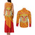 Catalonia Flag Couples Matching Tank Maxi Dress and Long Sleeve Button Shirt Autonomous Community of Spain - Wonder Print Shop