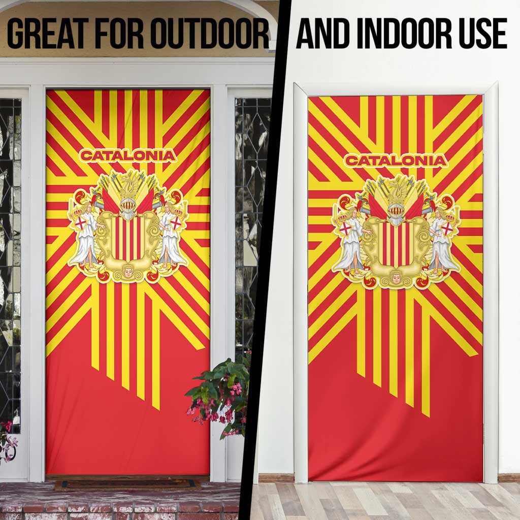 Catalonia Flag Door Cover Autonomous Community of Spain - Wonder Print Shop