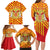 Catalonia Flag Family Matching Long Sleeve Bodycon Dress and Hawaiian Shirt Autonomous Community of Spain - Wonder Print Shop