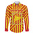Catalonia Flag Family Matching Off The Shoulder Long Sleeve Dress and Hawaiian Shirt Autonomous Community of Spain - Wonder Print Shop