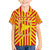 Catalonia Flag Family Matching Off The Shoulder Long Sleeve Dress and Hawaiian Shirt Autonomous Community of Spain - Wonder Print Shop