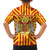 Catalonia Flag Family Matching Off Shoulder Maxi Dress and Hawaiian Shirt Autonomous Community of Spain - Wonder Print Shop