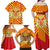 Catalonia Flag Family Matching Off Shoulder Maxi Dress and Hawaiian Shirt Autonomous Community of Spain - Wonder Print Shop