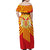 Catalonia Flag Family Matching Off Shoulder Maxi Dress and Hawaiian Shirt Autonomous Community of Spain - Wonder Print Shop