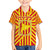 Catalonia Flag Family Matching Off Shoulder Short Dress and Hawaiian Shirt Autonomous Community of Spain - Wonder Print Shop