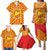 Catalonia Flag Family Matching Puletasi and Hawaiian Shirt Autonomous Community of Spain - Wonder Print Shop