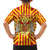 Catalonia Flag Family Matching Short Sleeve Bodycon Dress and Hawaiian Shirt Autonomous Community of Spain - Wonder Print Shop