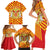 Catalonia Flag Family Matching Short Sleeve Bodycon Dress and Hawaiian Shirt Autonomous Community of Spain - Wonder Print Shop