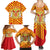 Catalonia Flag Family Matching Summer Maxi Dress and Hawaiian Shirt Autonomous Community of Spain - Wonder Print Shop