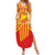 Catalonia Flag Family Matching Summer Maxi Dress and Hawaiian Shirt Autonomous Community of Spain - Wonder Print Shop