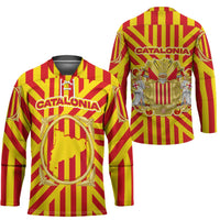 Catalonia Flag Hockey Jersey Autonomous Community of Spain - Wonder Print Shop