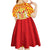 Catalonia Flag Kid Short Sleeve Dress Autonomous Community of Spain - Wonder Print Shop