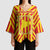Catalonia Flag Kimono Sleeve Blouse Autonomous Community of Spain - Wonder Print Shop