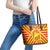Catalonia Flag Leather Tote Bag Autonomous Community of Spain - Wonder Print Shop