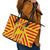 Catalonia Flag Leather Tote Bag Autonomous Community of Spain - Wonder Print Shop