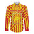 Catalonia Flag Long Sleeve Button Shirt Autonomous Community of Spain - Wonder Print Shop