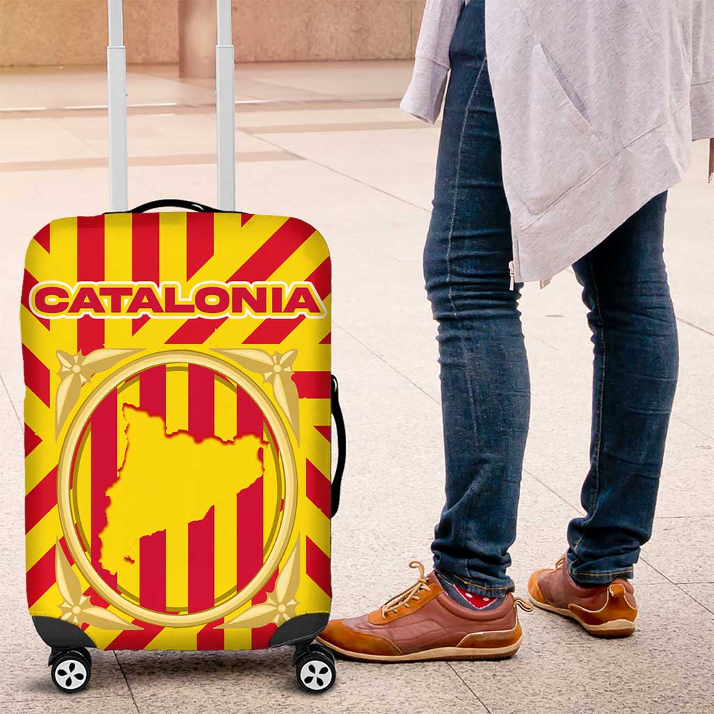 Catalonia Flag Luggage Cover Autonomous Community of Spain - Wonder Print Shop