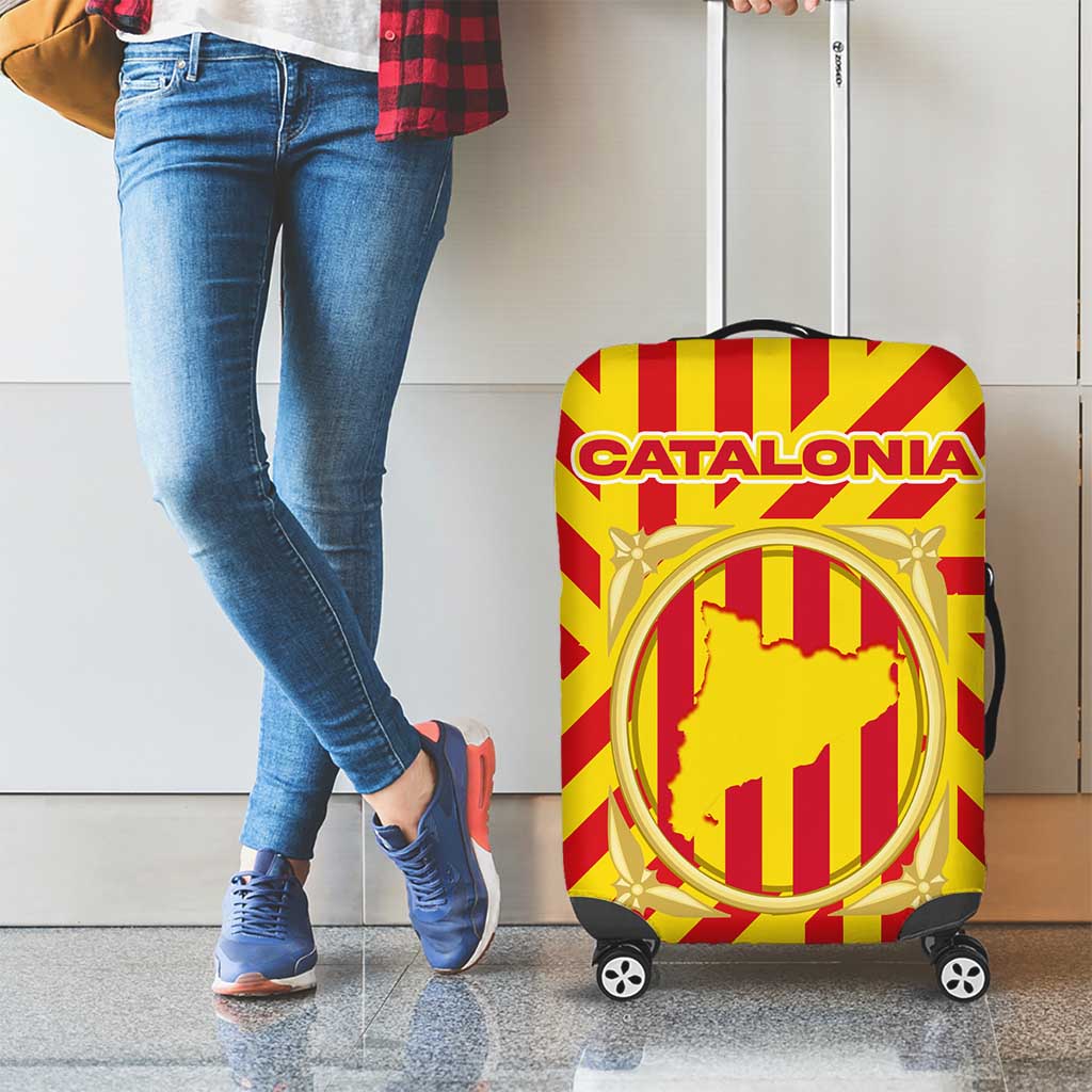 Catalonia Flag Luggage Cover Autonomous Community of Spain - Wonder Print Shop