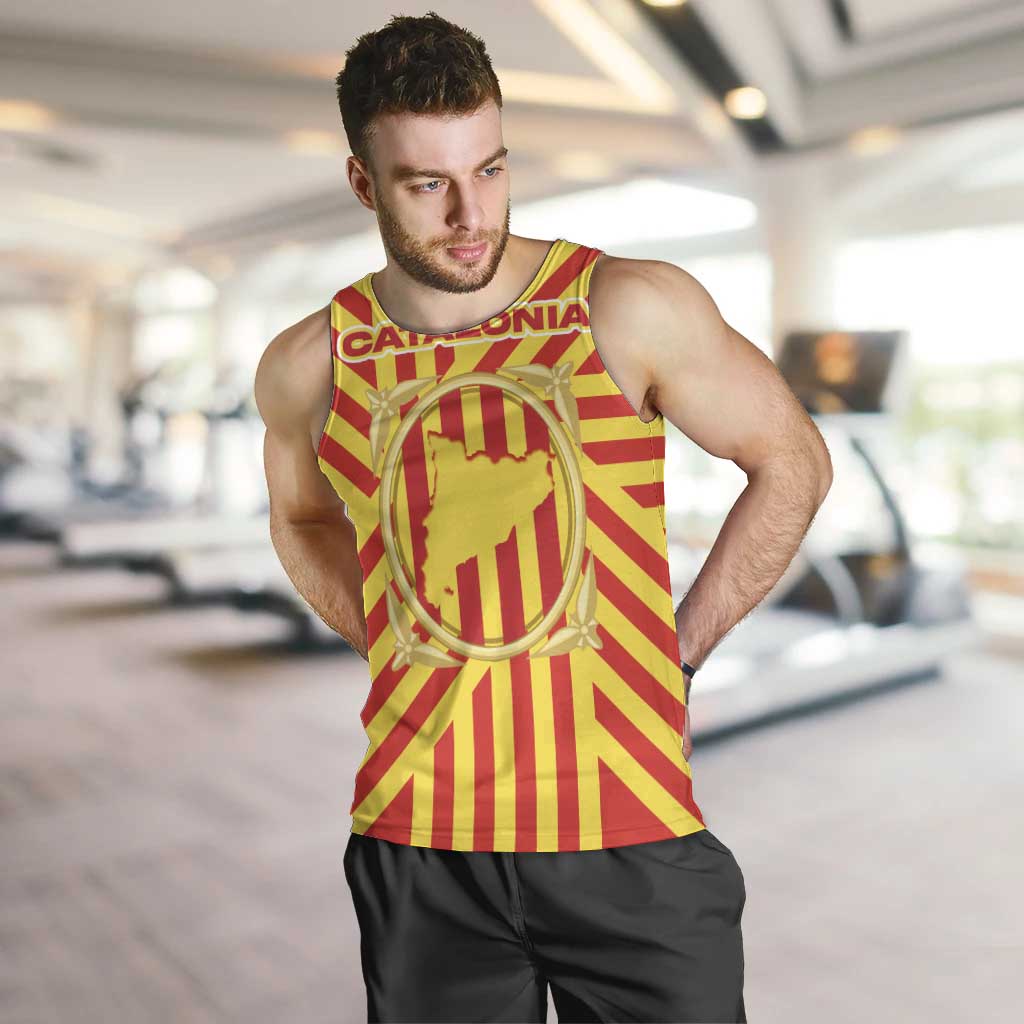 Catalonia Flag Men Tank Top Autonomous Community of Spain - Wonder Print Shop