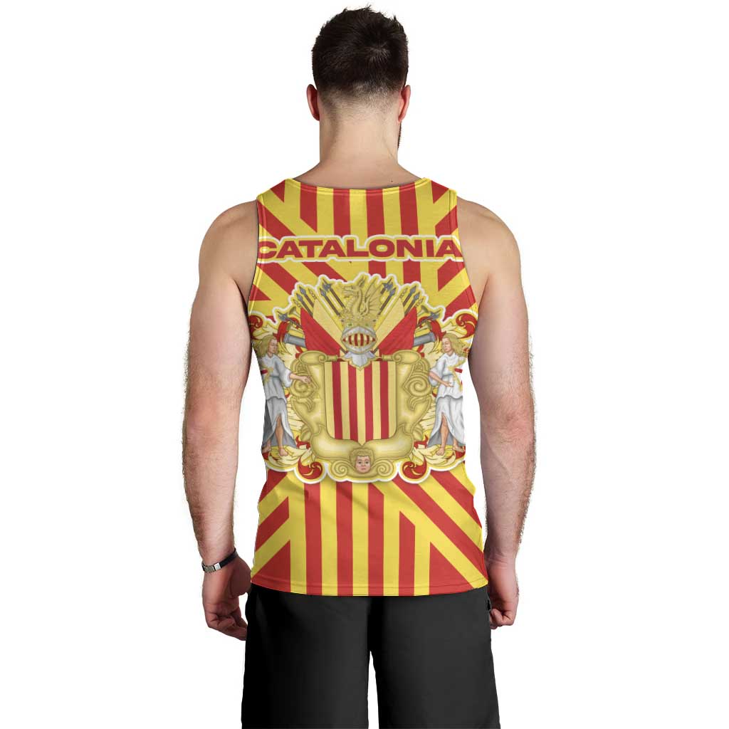 Catalonia Flag Men Tank Top Autonomous Community of Spain - Wonder Print Shop