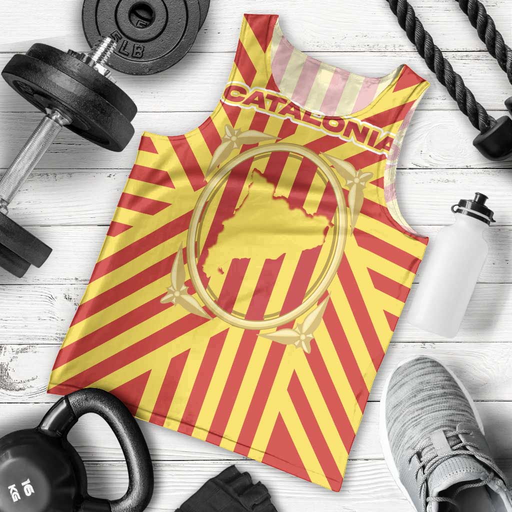 Catalonia Flag Men Tank Top Autonomous Community of Spain - Wonder Print Shop