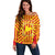 Catalonia Flag Off Shoulder Sweater Autonomous Community of Spain - Wonder Print Shop