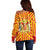 Catalonia Flag Off Shoulder Sweater Autonomous Community of Spain - Wonder Print Shop