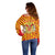 Catalonia Flag Off Shoulder Sweater Autonomous Community of Spain - Wonder Print Shop