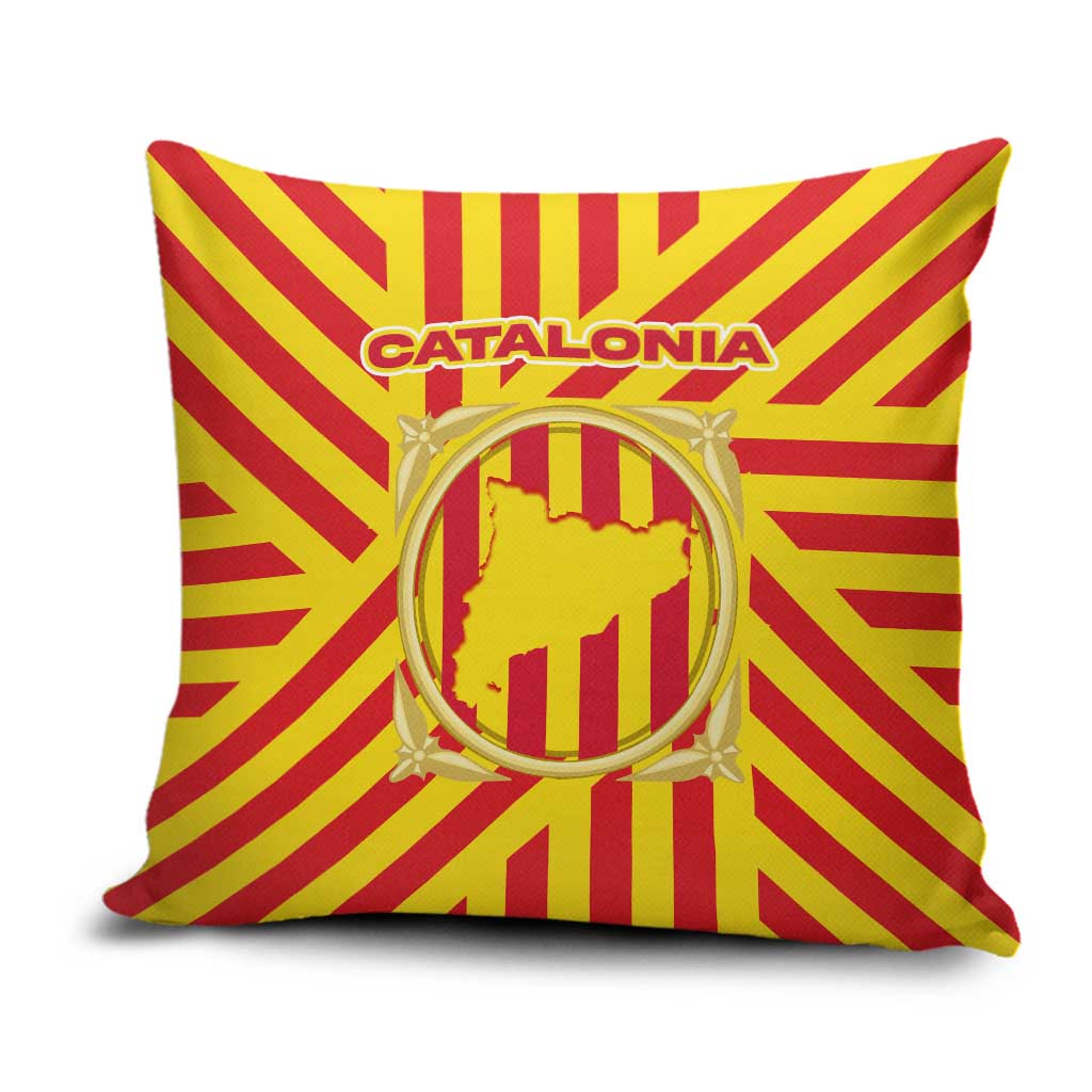 Catalonia Flag Pillow Cover Autonomous Community of Spain - Wonder Print Shop