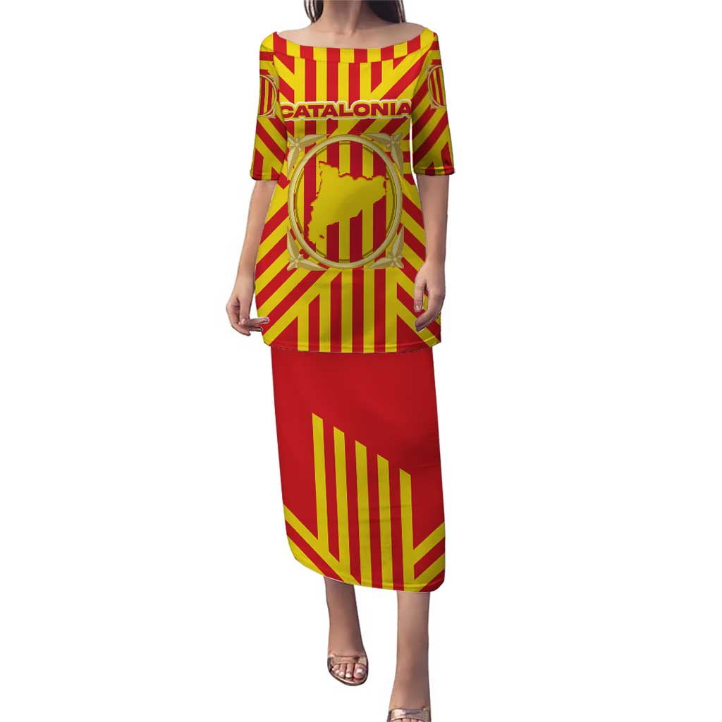 Catalonia Flag Puletasi Autonomous Community of Spain - Wonder Print Shop