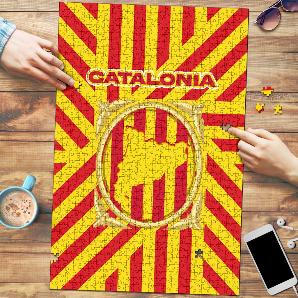 Catalonia Flag Puzzle Autonomous Community of Spain - Wonder Print Shop