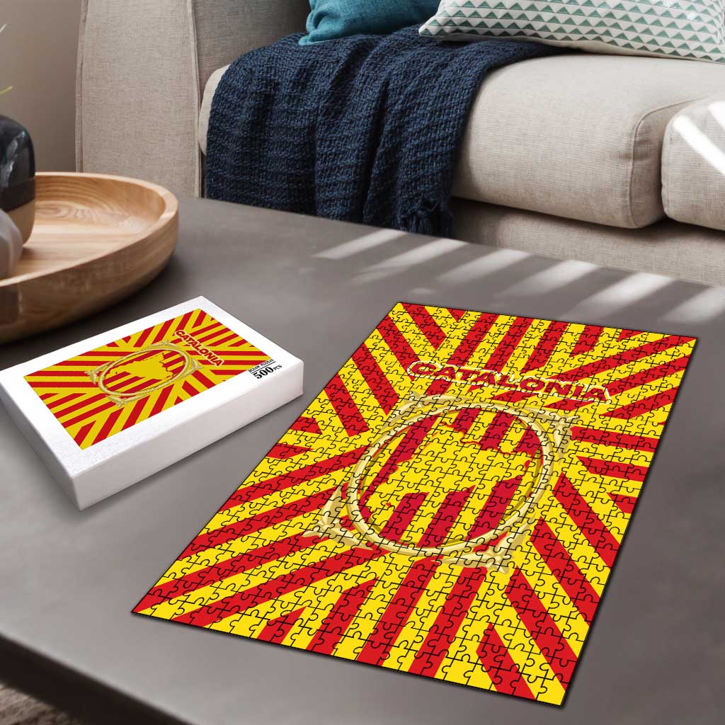 Catalonia Flag Puzzle Autonomous Community of Spain - Wonder Print Shop