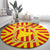 Catalonia Flag Round Carpet Autonomous Community of Spain - Wonder Print Shop