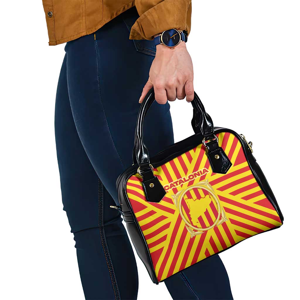 Catalonia Flag Shoulder Handbag Autonomous Community of Spain - Wonder Print Shop