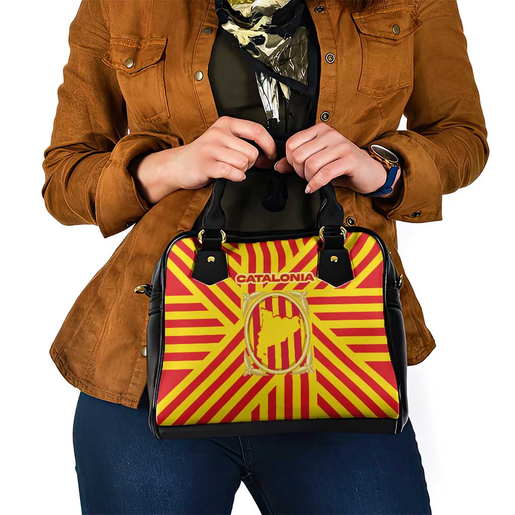 Catalonia Flag Shoulder Handbag Autonomous Community of Spain - Wonder Print Shop