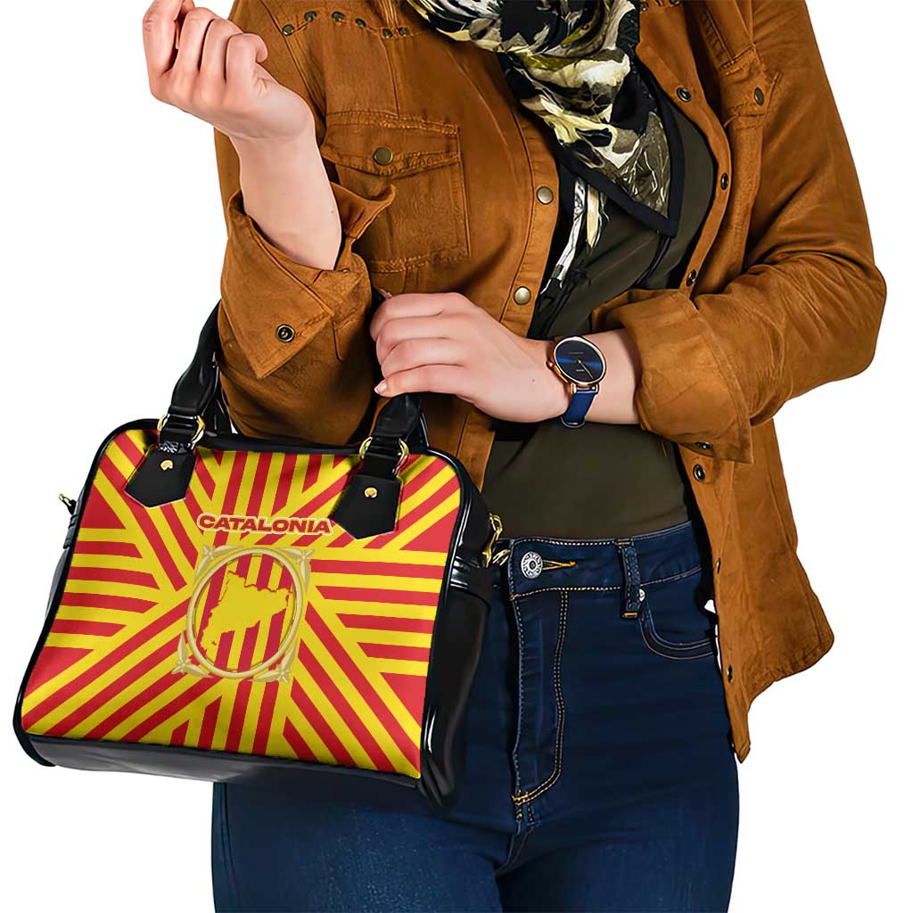 Catalonia Flag Shoulder Handbag Autonomous Community of Spain - Wonder Print Shop