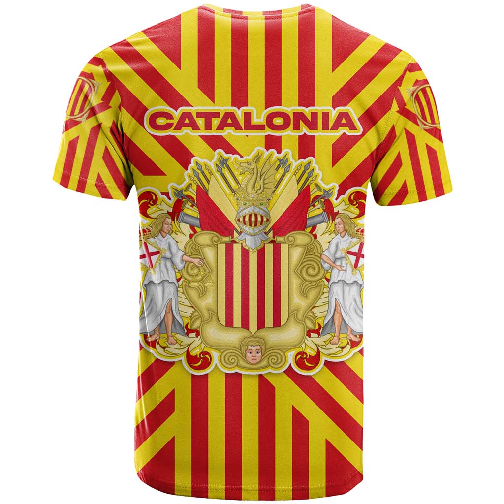 Catalonia Flag T Shirt Autonomous Community of Spain - Wonder Print Shop