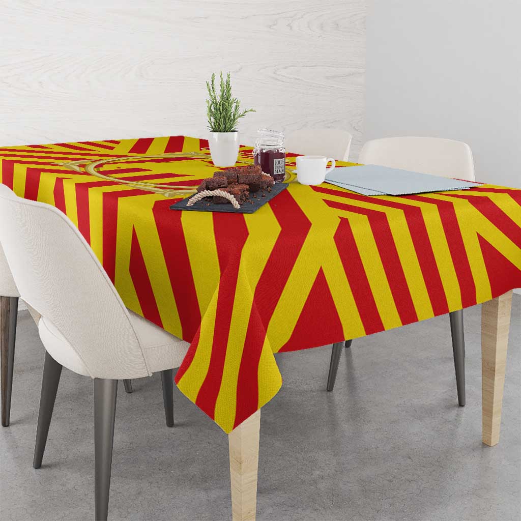 Catalonia Flag Tablecloth Autonomous Community of Spain - Wonder Print Shop