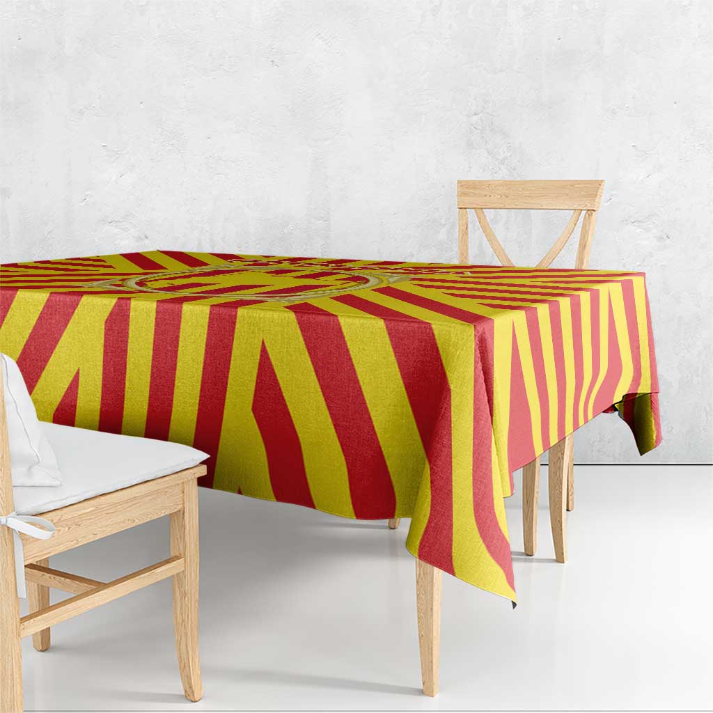 Catalonia Flag Tablecloth Autonomous Community of Spain - Wonder Print Shop