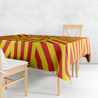 Catalonia Flag Tablecloth Autonomous Community of Spain - Wonder Print Shop