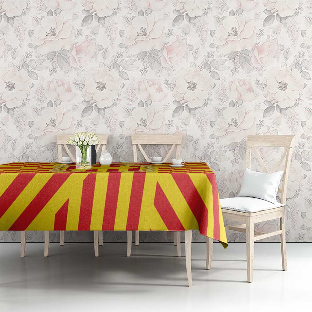 Catalonia Flag Tablecloth Autonomous Community of Spain - Wonder Print Shop