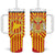 Catalonia Flag Tumbler With Handle Autonomous Community of Spain - Wonder Print Shop